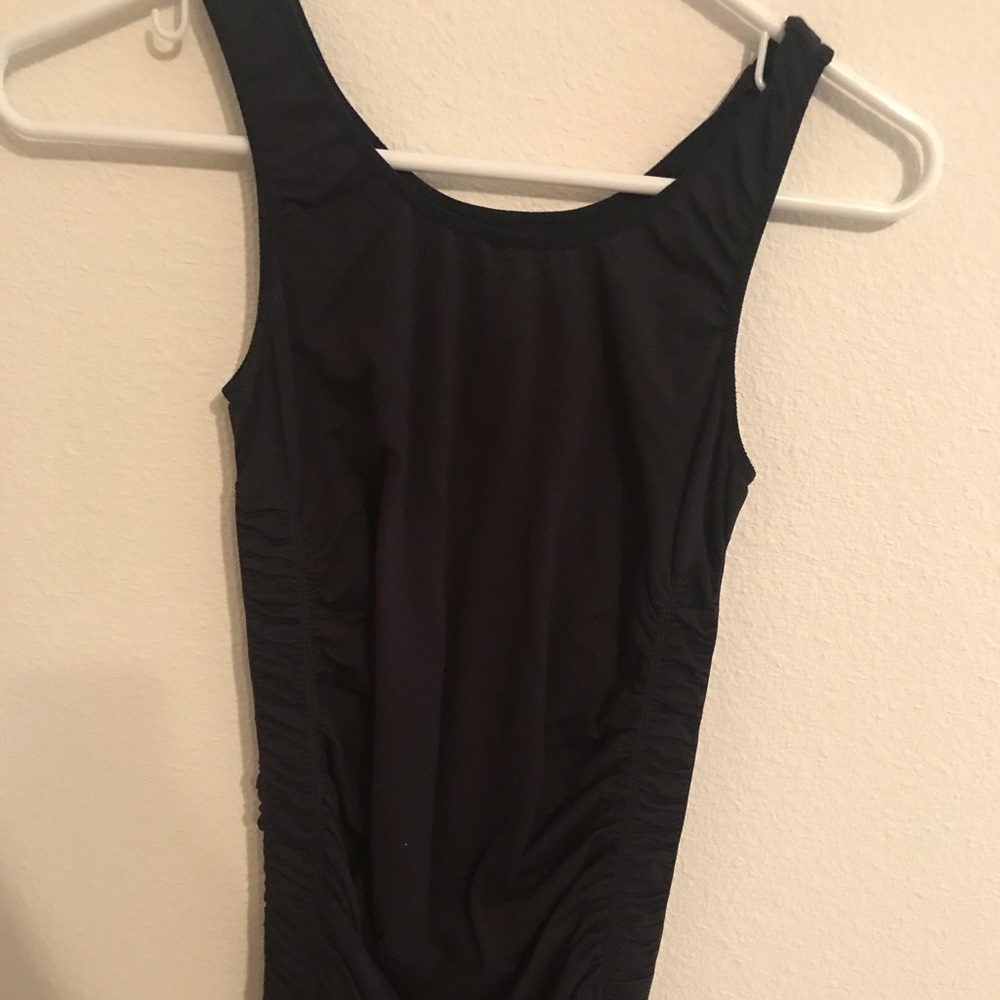 Black maternity tank top